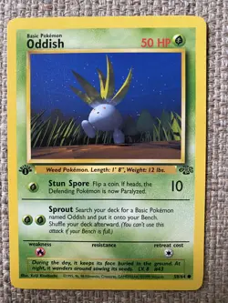 Oddish 1999 Pokemon TCG Jungle 1st Edition #58/64 - Near Mint (x2) - Image 5
