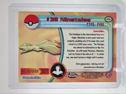 NINETALES 2000 TOPPS CHROME POKEMON TV ANIMATION EDITION #38 Q2371 - Image 2