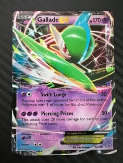 Pokemon TCG Gallade EX 34/108 Roaring Skies 2015 Ultra Rare Holo MP - Image 1
