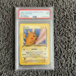 Pokemon TCG Black Star Promo Pikachu #26 Pokemon Snap SPANISH graded PSA 7 NM - Image 1