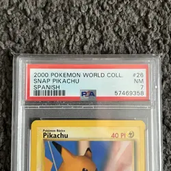 Pokemon TCG Black Star Promo Pikachu #26 Pokemon Snap SPANISH graded PSA 7 NM - Image 3