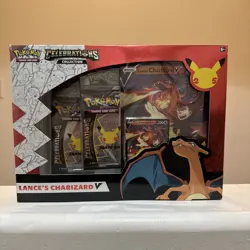 Pokemon TCG: Celebrations Collection Box Lance's Charizard V - New Sealed - Image 1