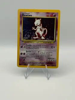 🧬 Pokemon TCG- Mewtwo Base Set 10/102 Holo Wizards LP/mp - Image 1