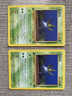 Oddish 1999 Pokemon TCG Jungle 1st Edition #58/64 - Near Mint (x2) - Image 1