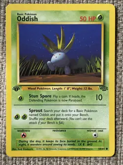 Oddish 1999 Pokemon TCG Jungle 1st Edition #58/64 - Near Mint (x2) - Image 3