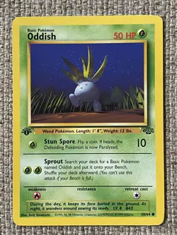 Oddish 1999 Pokemon TCG Jungle 1st Edition #58/64 - Near Mint (x2) - Image 3