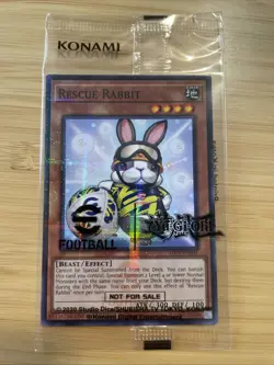 Yugioh Rescue Rabbit & Neymar Jr 2025 eFootball Promo Set EFC1-EN001 Sealed - Image 1