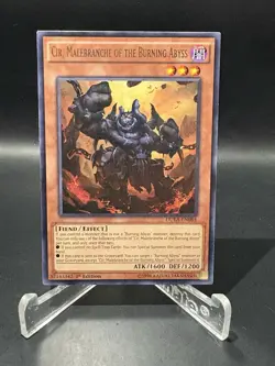 Yugioh Cir, Malebranche of the Burning Abyss DUEA-EN084 Rare 1st Ed NM - Image 1