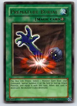 Yu-Gi-Oh! Premature Burial #PSV-037 Light Play - Image 1