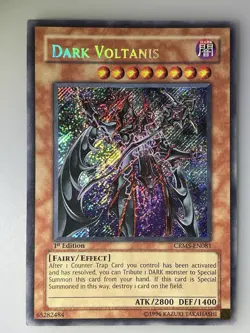 Dark Voltanis CRMS-EN081 Secret Rare 1st Edition - Lightly Played - Image 1