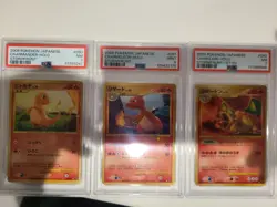 Japanese Pokemon Card Charizard Charmeleon Charmander Stormfront PSA mixed lot - Image 1