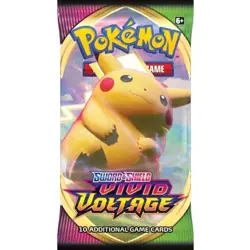 Pokemon SWSH Vivid Voltage Booster Pack - 10 Cards / Pack - Random Art - SEALED - Image 1