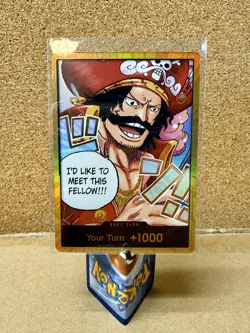 One Piece Gol.D.Roger GOLD DON!! Card (OP-13) English Pack Fresh - Image 1