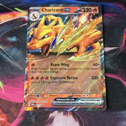 Pokemon TCG Charizard EX 161 Scarlet & Violet Promo Holo Ultra Rare Card - Image 1