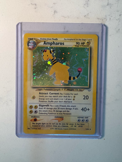 Ampharos 01/64 Holo Unlimited Lightly Played Neo Revelation Pokemon Card TCG - Image 1