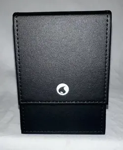 Classic Collection Leather Deck Box W/ 3 Packs Card Shields. Pokemon TCG. Fire - Image 2