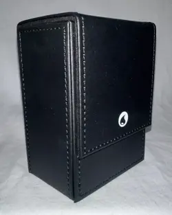 Classic Collection Leather Deck Box W/ 3 Packs Card Shields. Pokemon TCG. Fire - Image 3