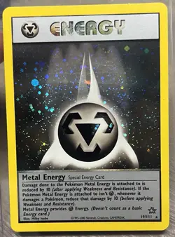 Pokemon TCG Metal Energy Holo Rare Card 19/111 Neo Genesis - Image 1