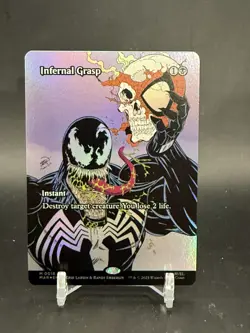 MTG: Spider-Man Infernal Grasp Foil Borderless #M0018 NM - Image 1
