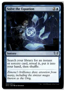 MTG Solve the Equation - Strixhaven: School of Mages Moderately Played English - Image 1