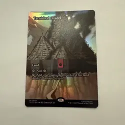 Tarnished Citadel FOIL Borderless 59 Avatar Eternal TLE MTG Mythic Land Unplayed - Image 2