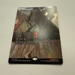 Tarnished Citadel FOIL Borderless 59 Avatar Eternal TLE MTG Mythic Land Unplayed - Image 4