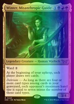 MTG Winter, Misanthropic Guide (240/499) Duskmourn House of Horror NM FOIL - Image 1