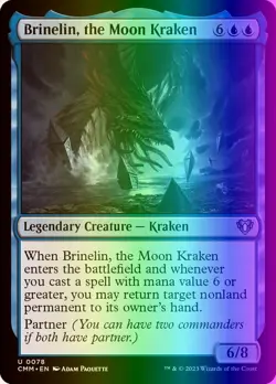 MTG Brinelin, the Moon Kraken (78/1455) Commander Masters LP FOIL - Image 1