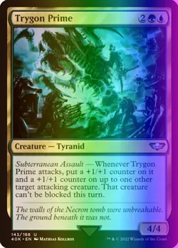 MTG Magic the Gathering Trygon Prime (143u/658) Warhammer 40,000 LP FOIL- SURGE - Image 1