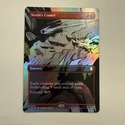 Sozin’s Comet FOIL Borderless 309 Avatar TLA MTG Mythic Unplayed Sorcery Mint NM - Image 1