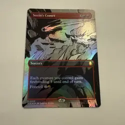 Sozin’s Comet FOIL Borderless 309 Avatar TLA MTG Mythic Unplayed Sorcery Mint NM - Image 2