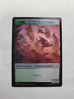 MTG - Monk / Phyrexian Hydra Double-Sided Token MOM Foil #0001 - Image 3