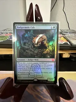 Badgermole Cub Near Mint Foil Mythic Rare 0167 Avatar Magic The Gathering MTG - Image 1