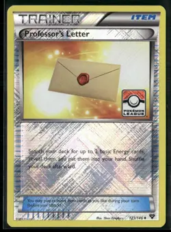 Pokemon TCG Professor's Letter 123/146 League Promo XY: Base Set - Image 1