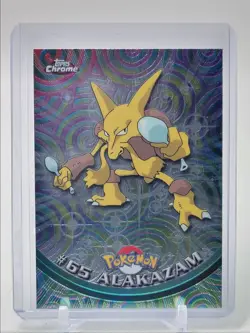 ALAKAZAM 2000 TOPPS CHROME POKEMON TV ANIMATION EDITION #65 A Q2371 - Image 1