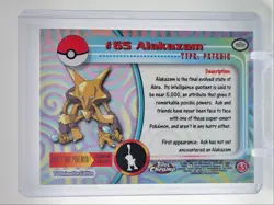 ALAKAZAM 2000 TOPPS CHROME POKEMON TV ANIMATION EDITION #65 A Q2371 - Image 2