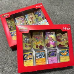 Pokemon TCG 151 Mini Tins 4 Pack + 4 Promos Sealed Sams Club Exclusive Set Of 2 - Image 4