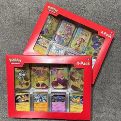 Pokemon TCG 151 Mini Tins 4 Pack + 4 Promos Sealed Sams Club Exclusive Set Of 2 - Image 5