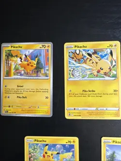 Pokemon TCG Pikachu Lot 5 Cards Common and Uncommon Near Mint - Image 2