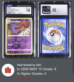 Pokemon 2021 Chilling Reign Gengar Reverse Holo 057/198 CGC 10 Gem Mint POP 8 ✨✨ - Image 2