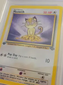 Meowth - Pokemon Jungle First 1st Edition #56 - Mint PSA 9 - Image 3