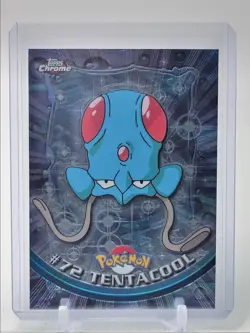 TENTACOOL 2000 TOPPS CHROME POKEMON TV ANIMATION EDITION #72 Q2371 - Image 1