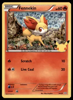Pokemon TCG Fennekin Other - McDonald's Collection 2021 #14 Basic/Promo - Image 1