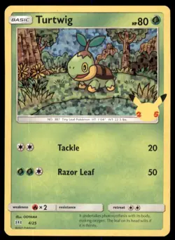 Pokemon TCG Turtwig Other - McDonald's Collection 2021 #4 Basic/Promo - Image 1