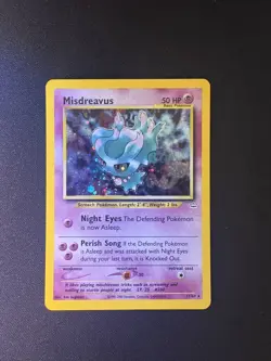 ✨ Misdreavus, “DOUBLE” HOLO Error, Neo Revelation 11/64, Pokemon, MINTY ✨ - Image 1