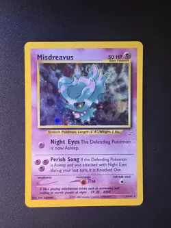 ✨ Misdreavus, “DOUBLE” HOLO Error, Neo Revelation 11/64, Pokemon, MINTY ✨ - Image 5