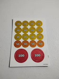 Pokemon Damage Counters Cardboard Un-punched 2020 - Image 1