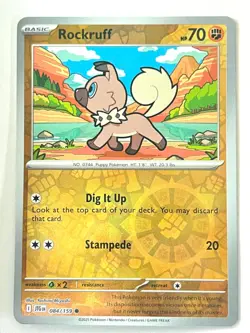 Rockruff 084/159 Reverse Holo Journey Together Pokemon - Pack Fresh Near Mint NM - Image 3