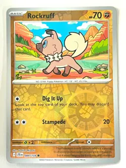 Rockruff 084/159 Reverse Holo Journey Together Pokemon - Pack Fresh Near Mint NM - Image 5
