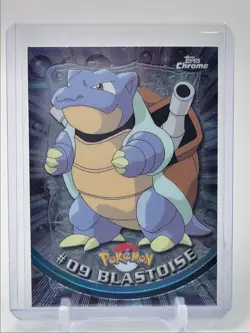 BLASTOISE 2000 TOPPS CHROME POKEMON TV ANIMATION EDITION #09 Q2371 - Image 1